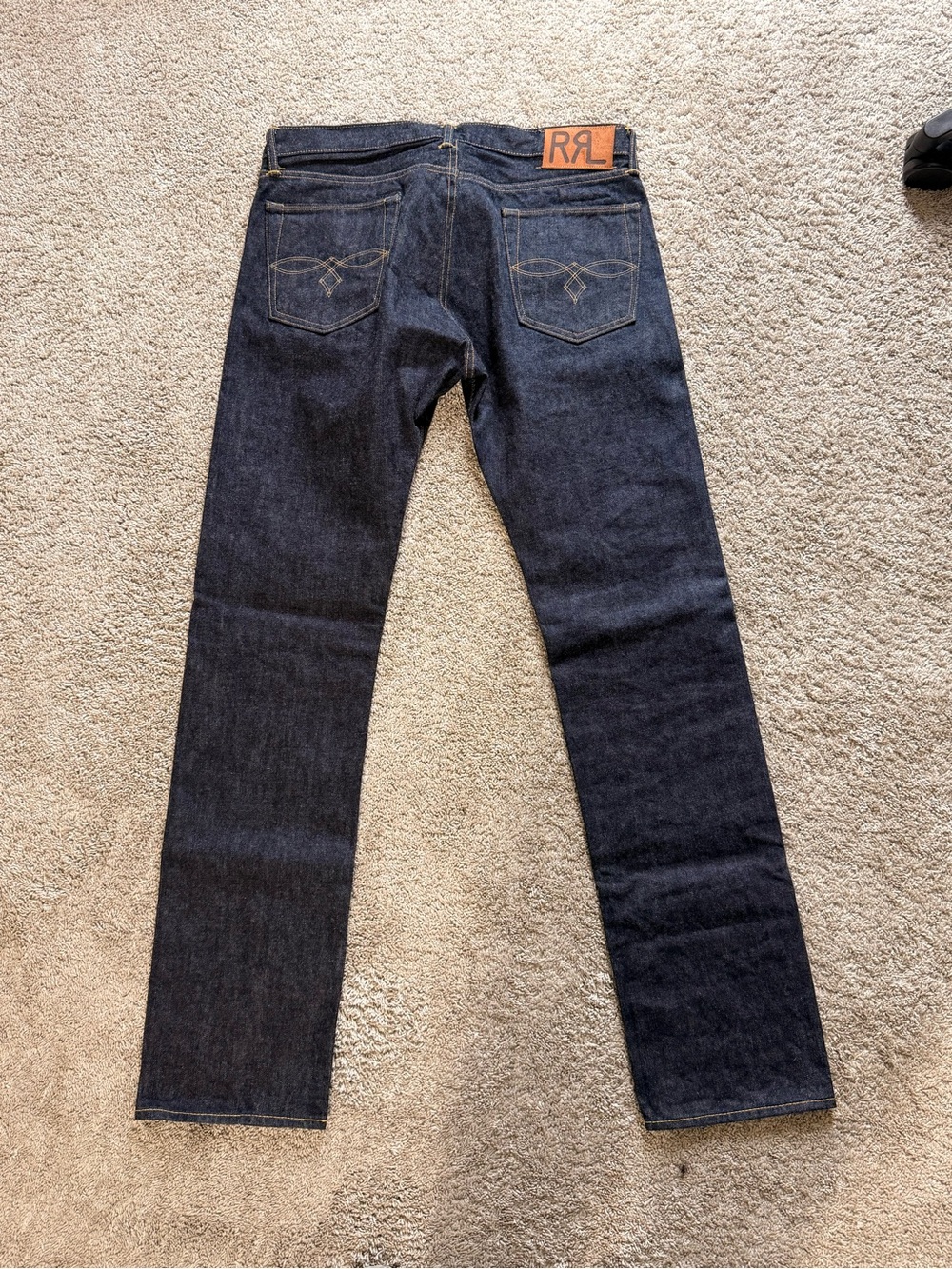 Ralph Lauren Double RL Dark Indigo Straight Jeans - Picture 3 of 5